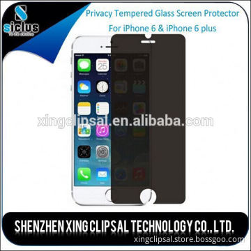 Premium 180 degree Anti-spy privacy tempered glass screen protector for iphone 6